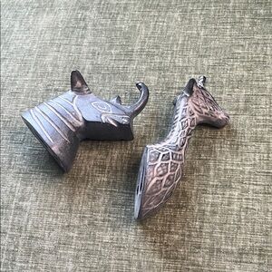 Silver Animal Head Hooks
